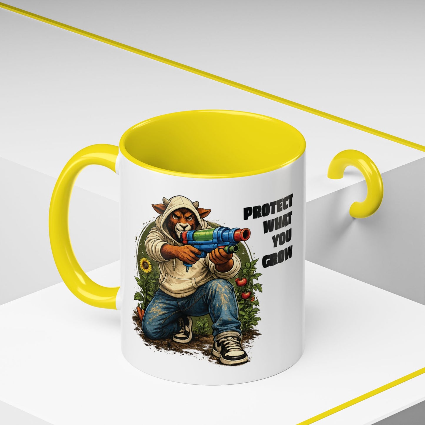 The Goat Protect What You Grow 11 oz Coffee Mug