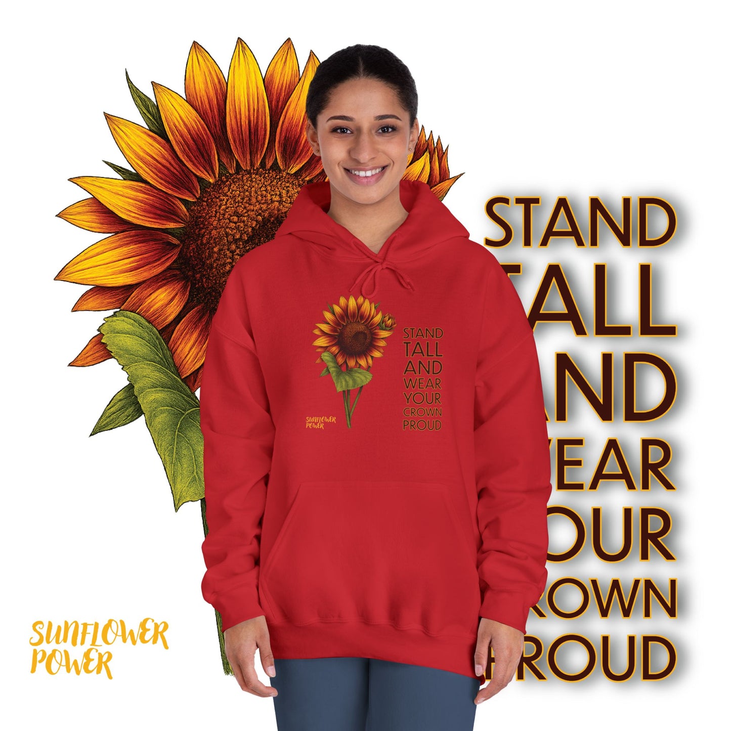 Sunflower Power Hoodie: Wear Your Crown Proud