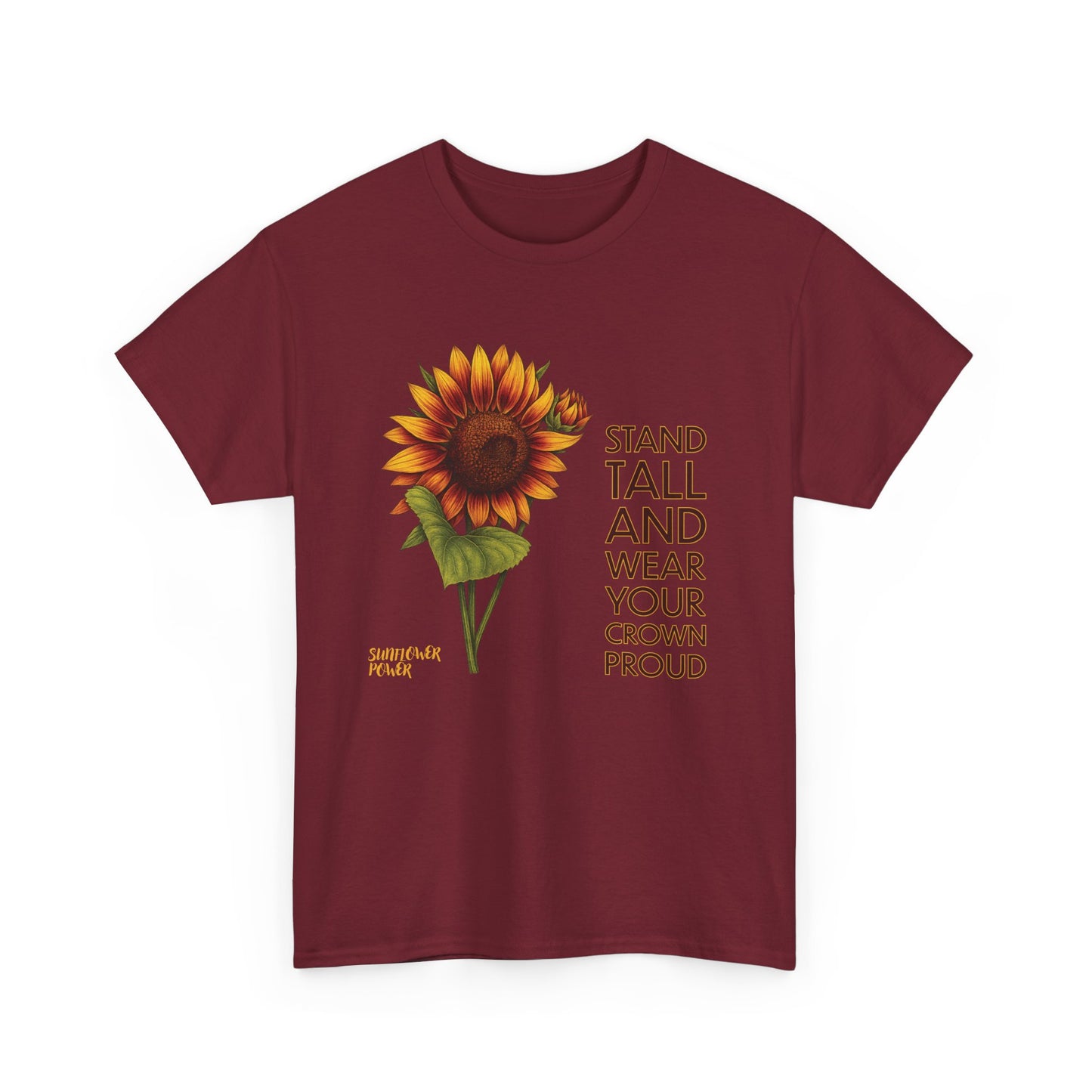 Sunflower Power Tee - Wear Your Crown Proud