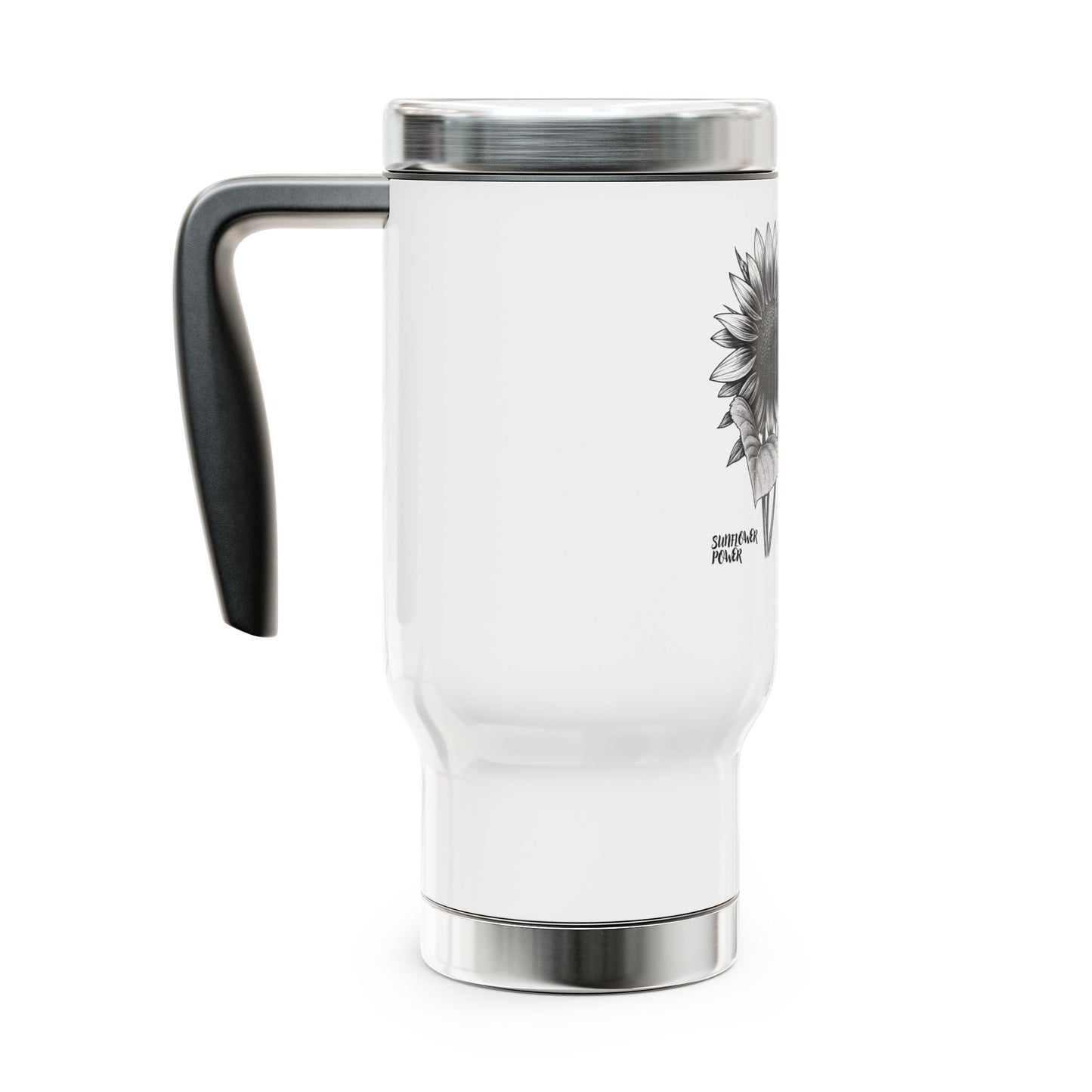 Sunflower Power - Stay Rooted in Fertile Ground 14oz Travel Mug