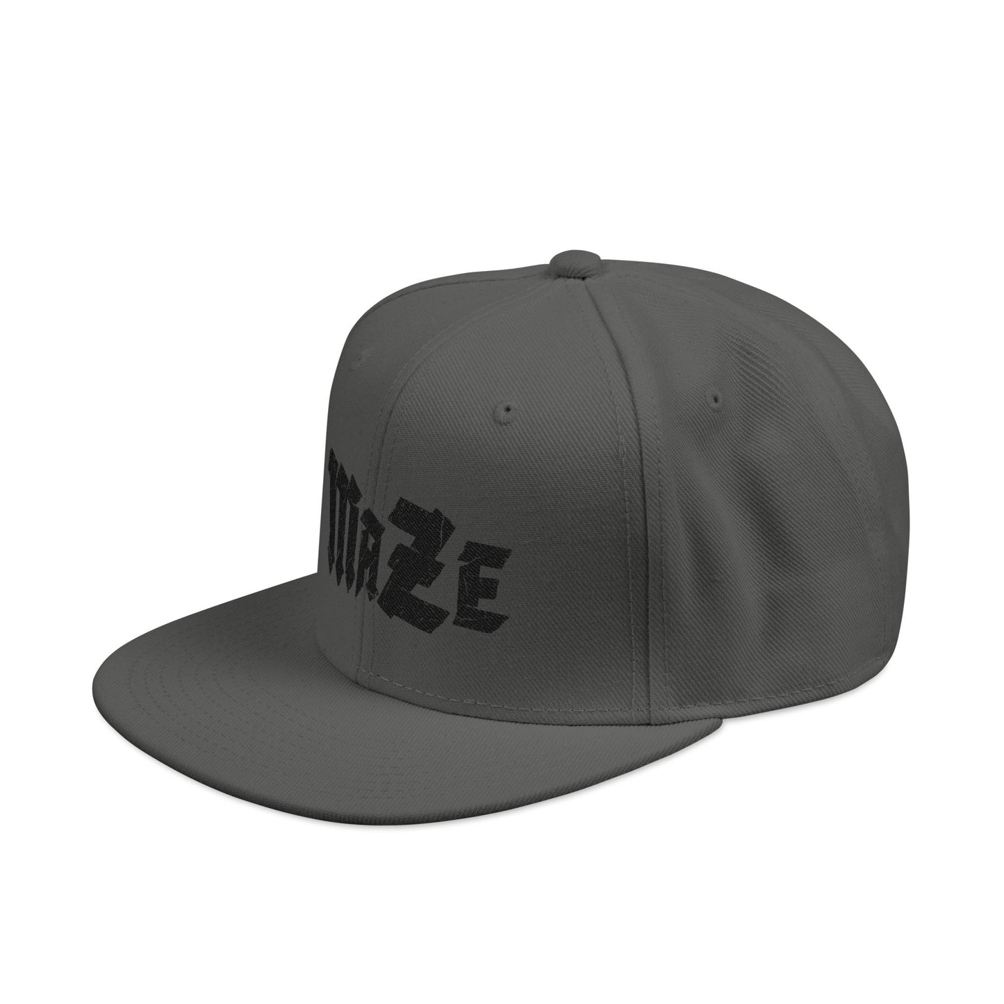 MAZE Black Logo Snapback (Embroidery)
