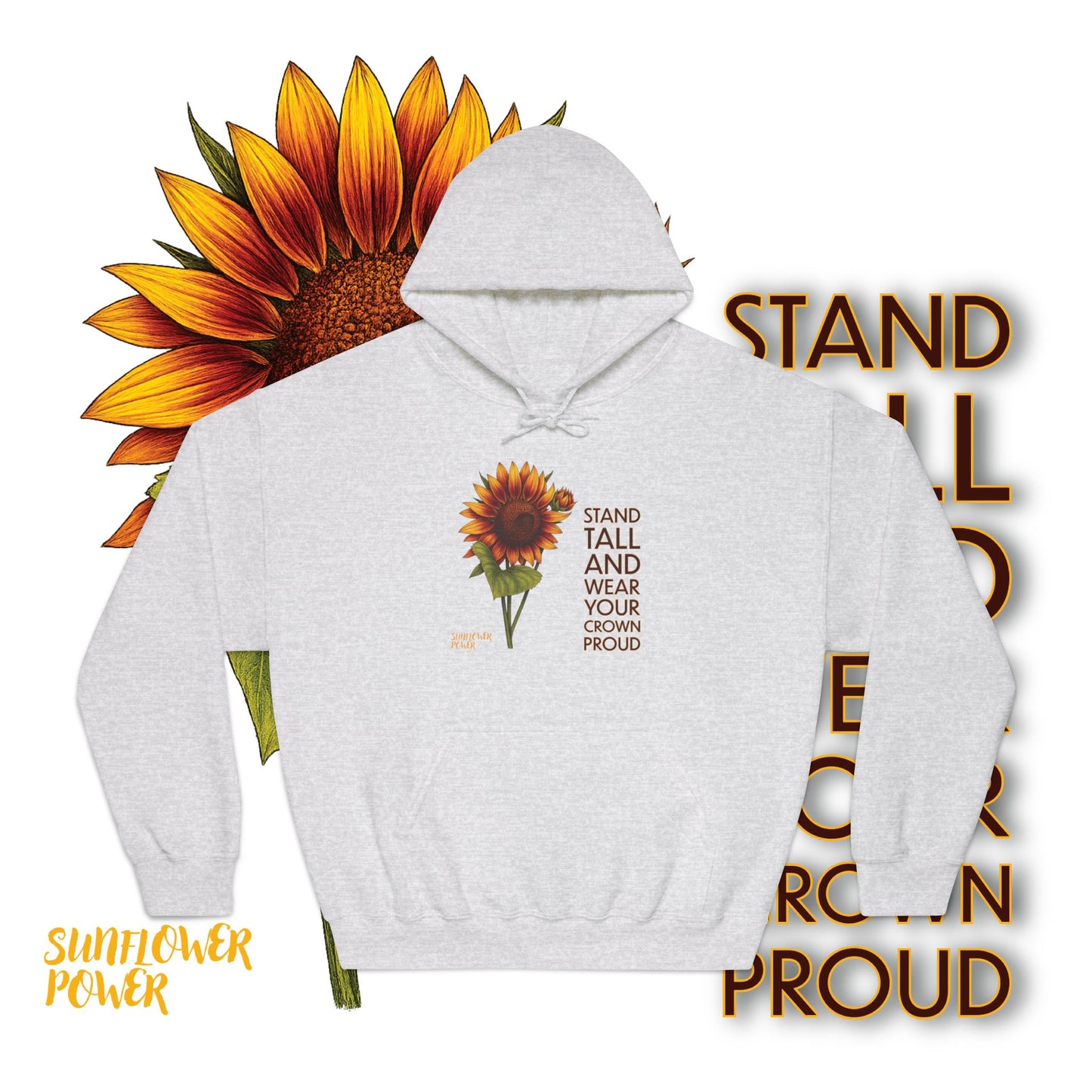Sunflower Power Hoodie: Wear Your Crown Proud