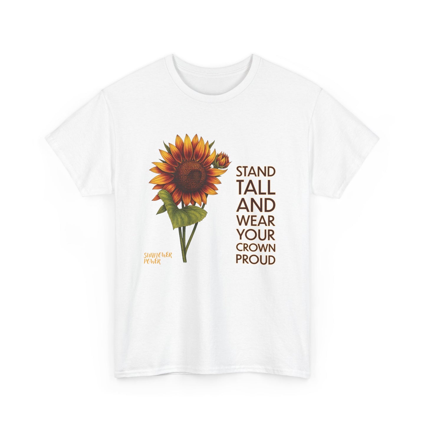 Sunflower Power Tee - Wear Your Crown Proud