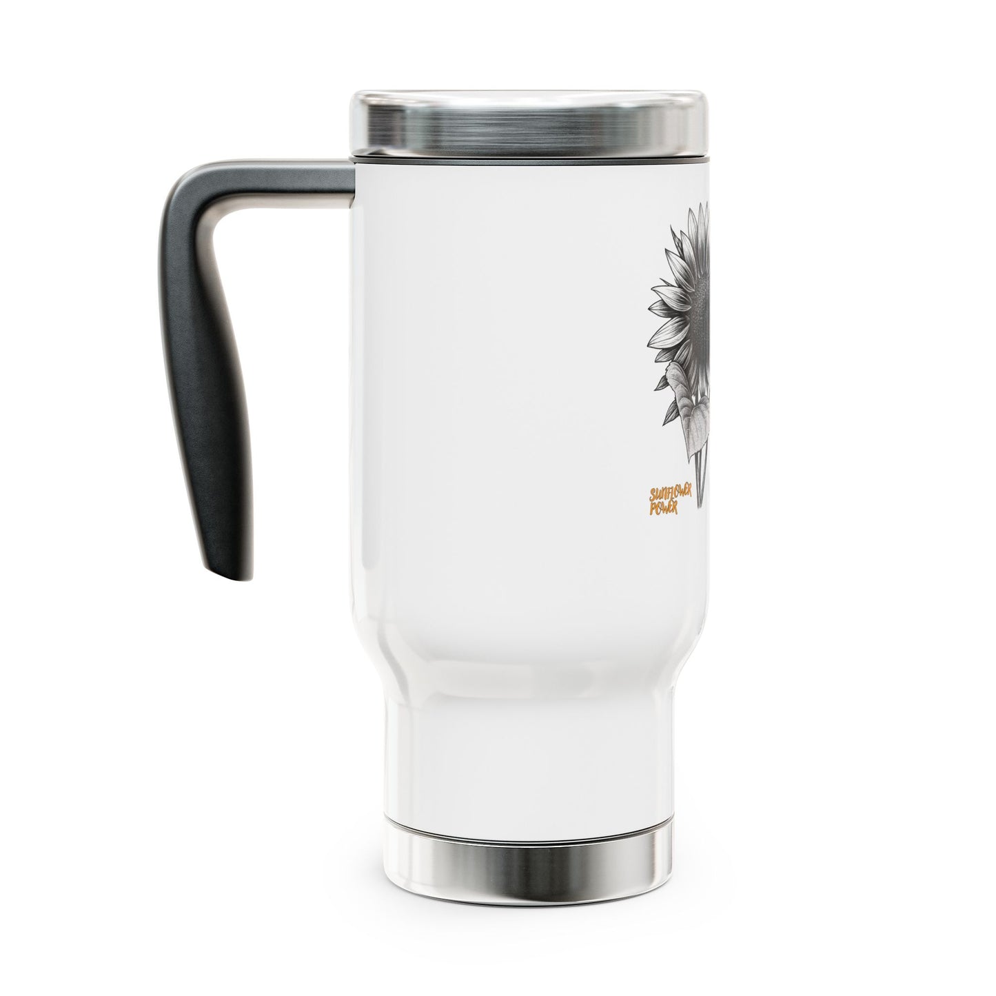 Sunflower Power - Protecting My Peace 14oz Travel Mug