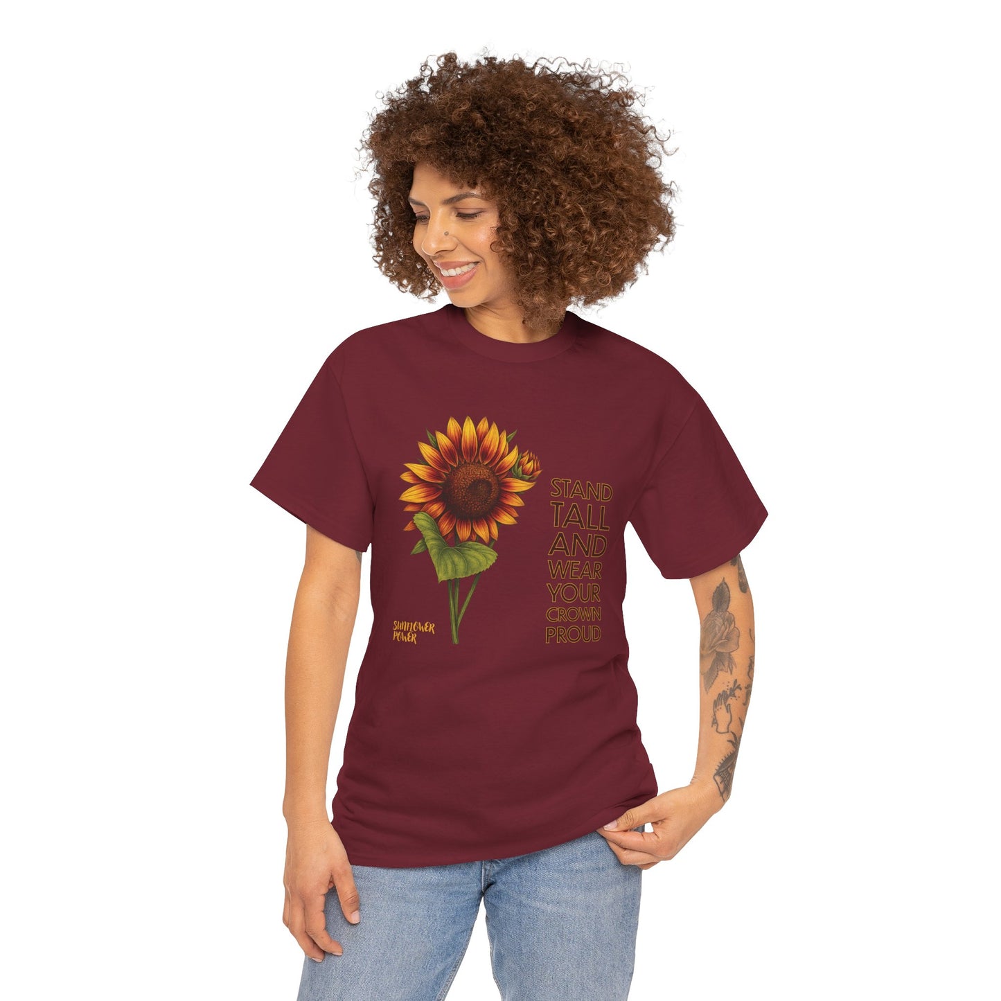 Sunflower Power Tee - Wear Your Crown Proud