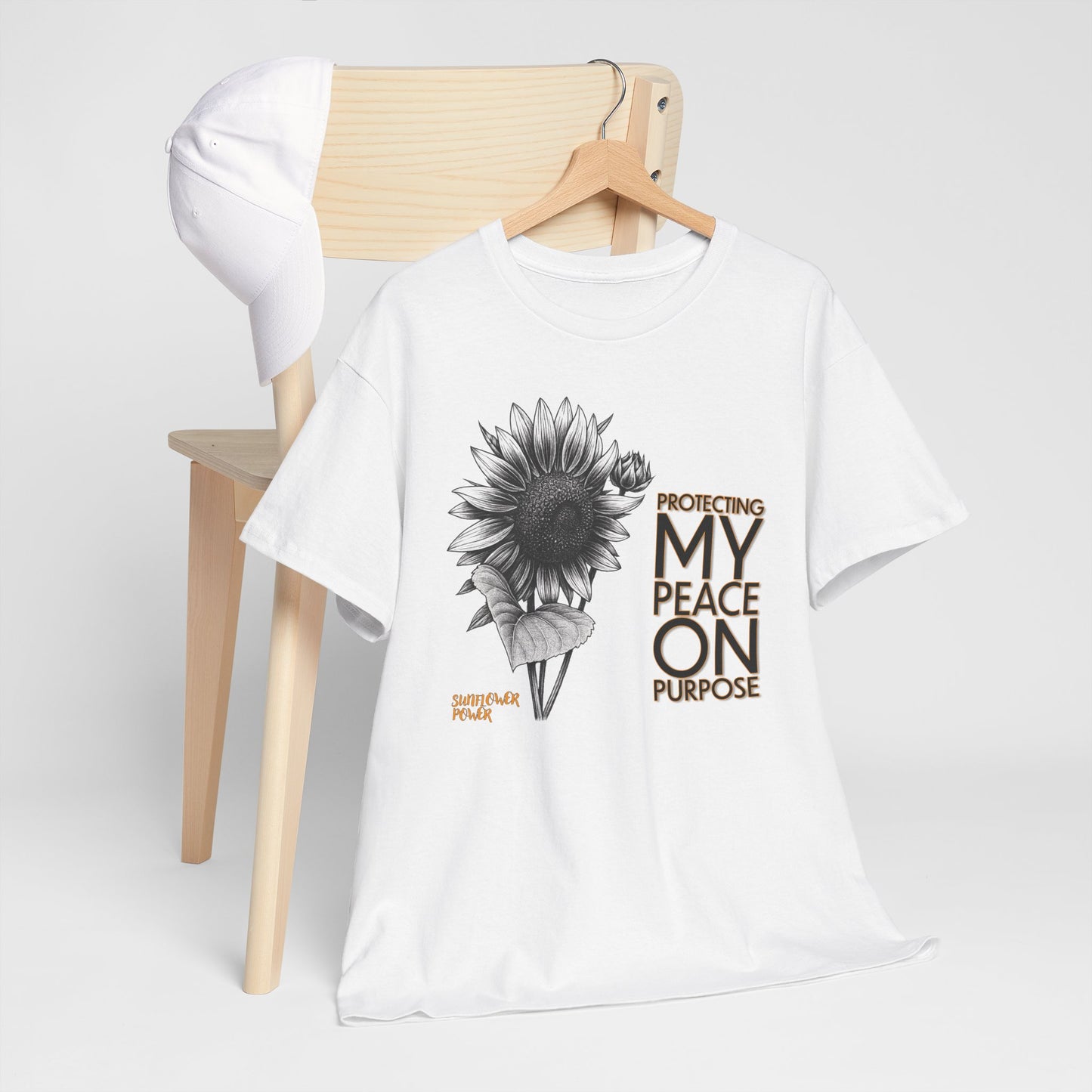 Sunflower Power Tee - Protecting My Peace on Purpose