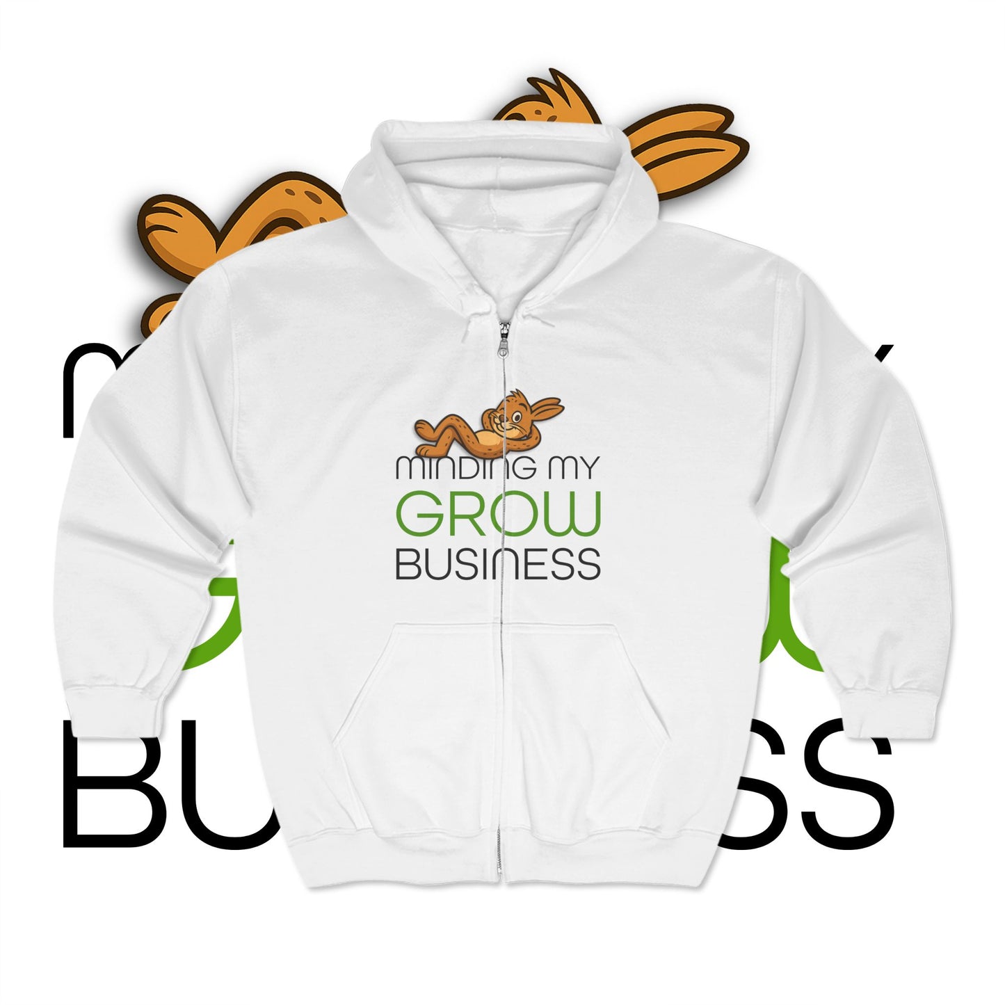 Minding My Grow Business - Full Zip Hoodie