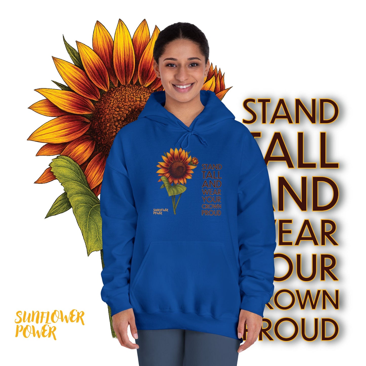 Sunflower Power Hoodie: Wear Your Crown Proud