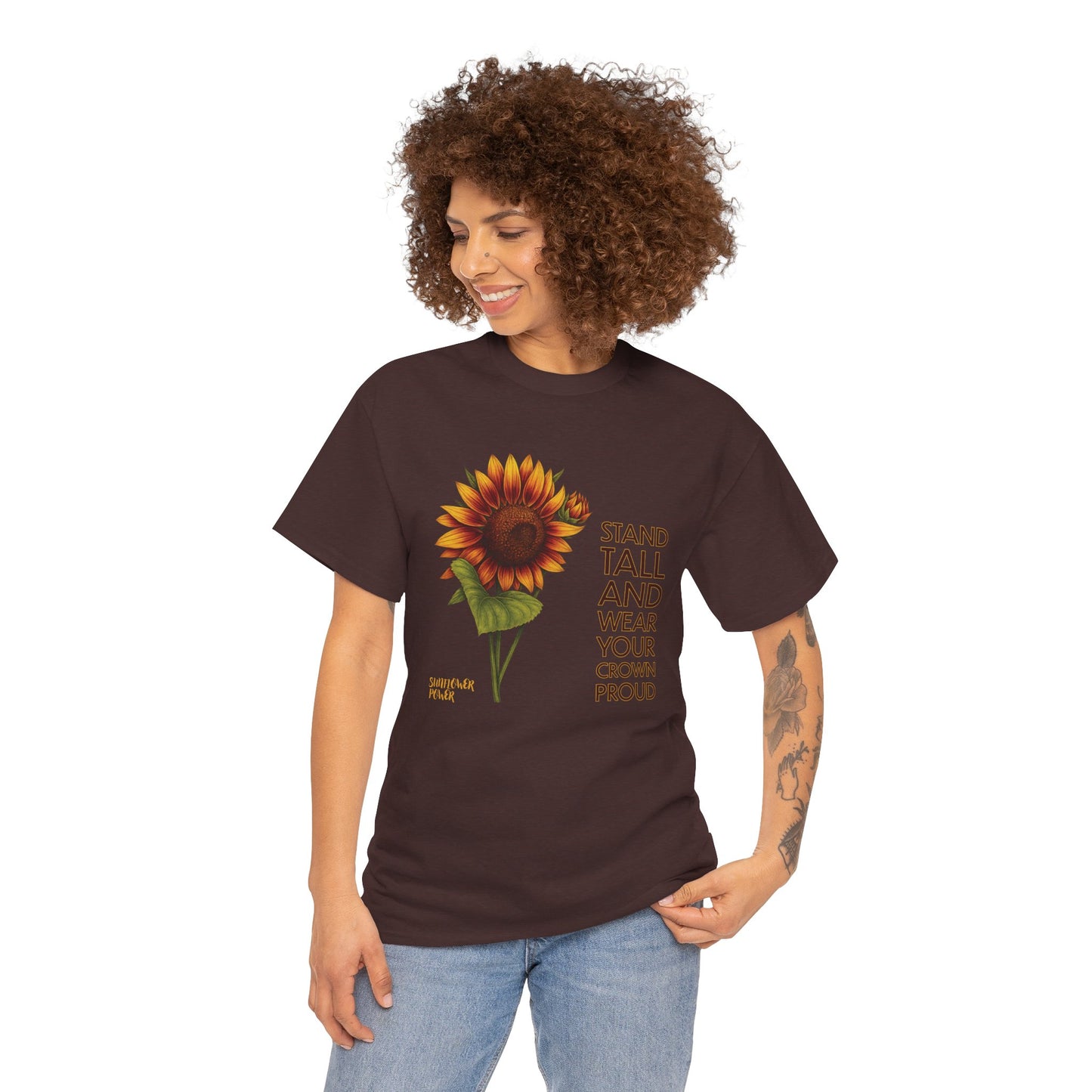 Sunflower Power Tee - Wear Your Crown Proud
