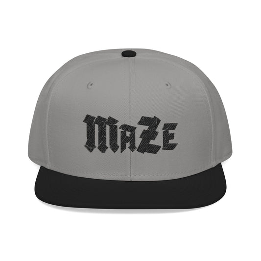 MAZE Black Logo Snapback (Embroidery)