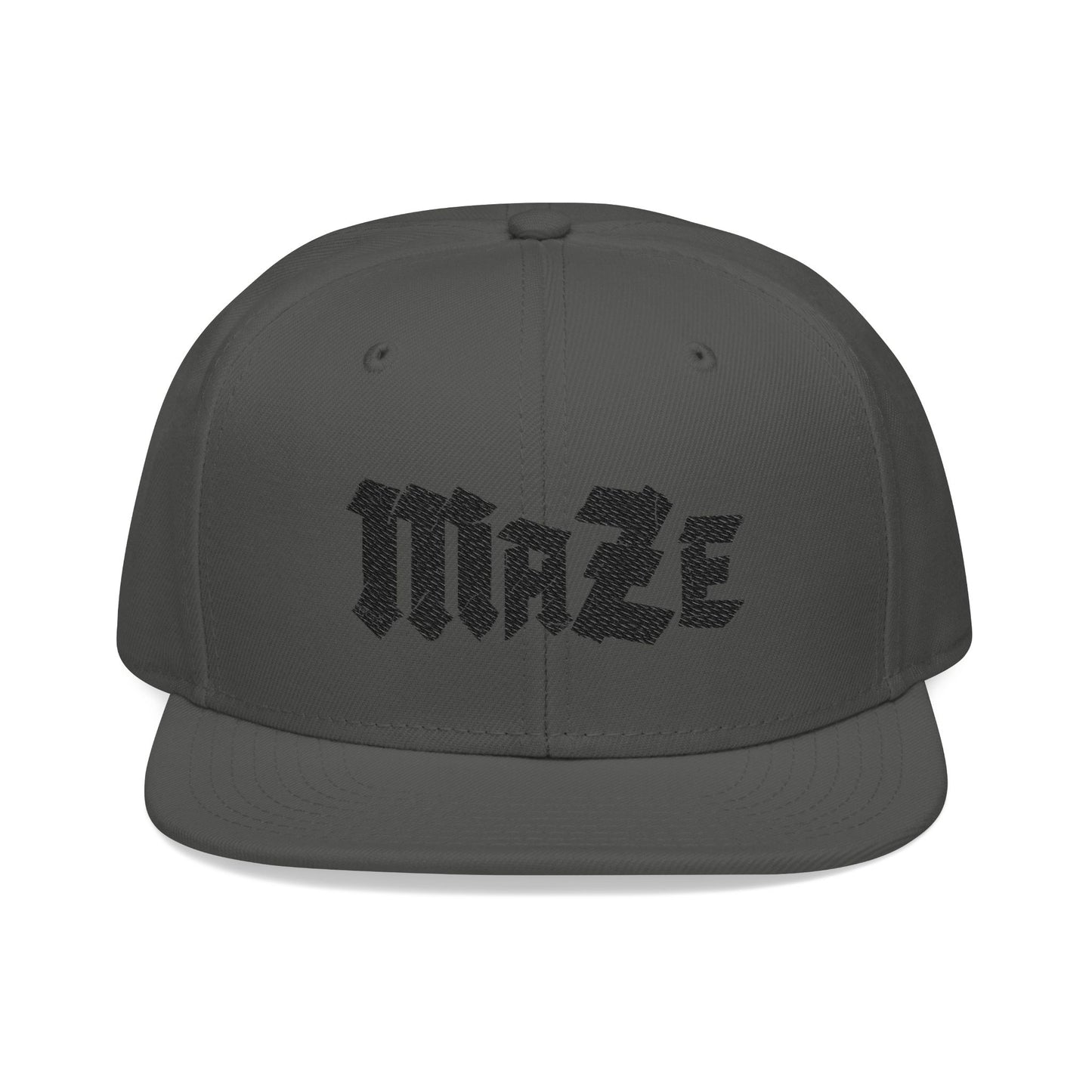 MAZE Black Logo Snapback (Embroidery)