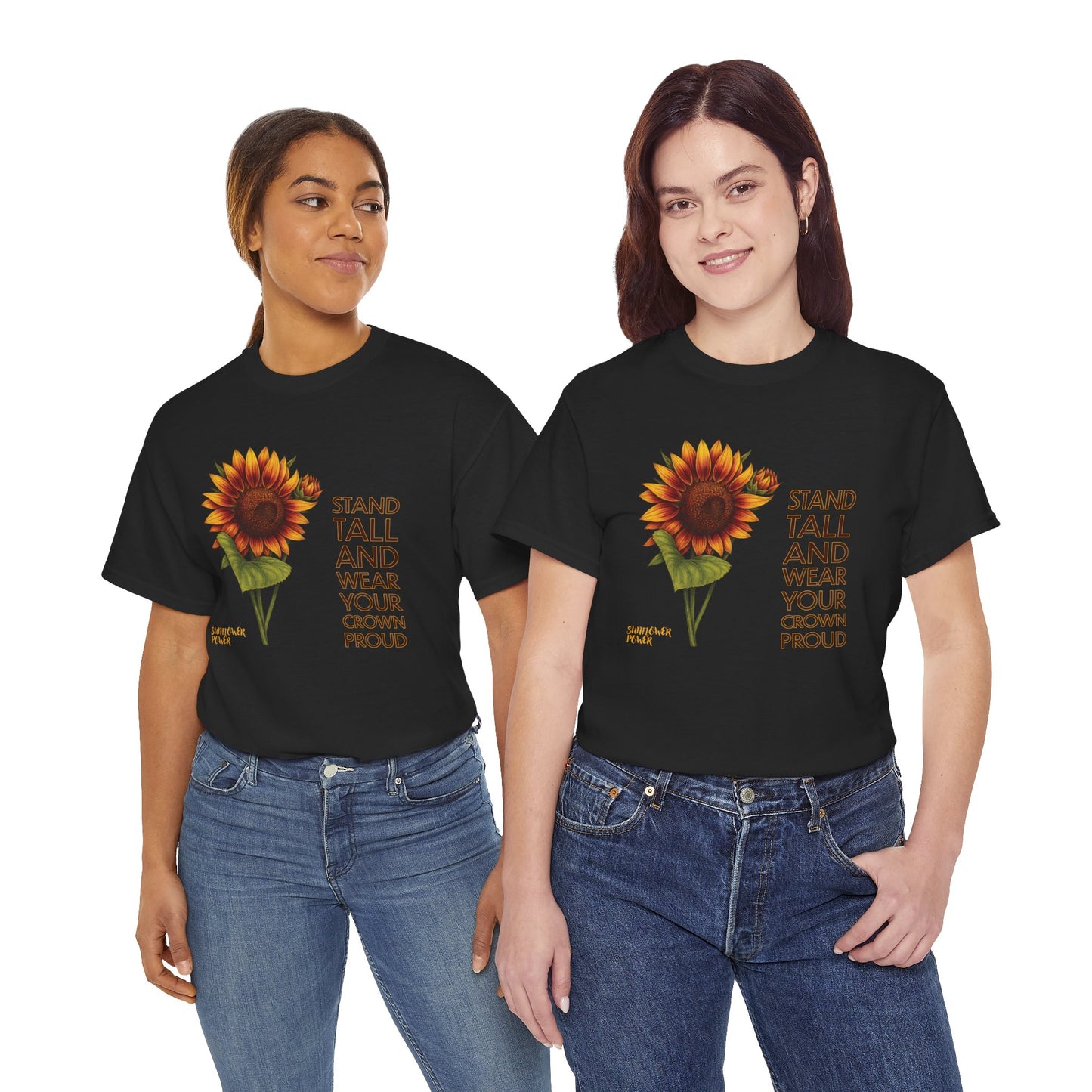 Sunflower Power Tee - Wear Your Crown Proud