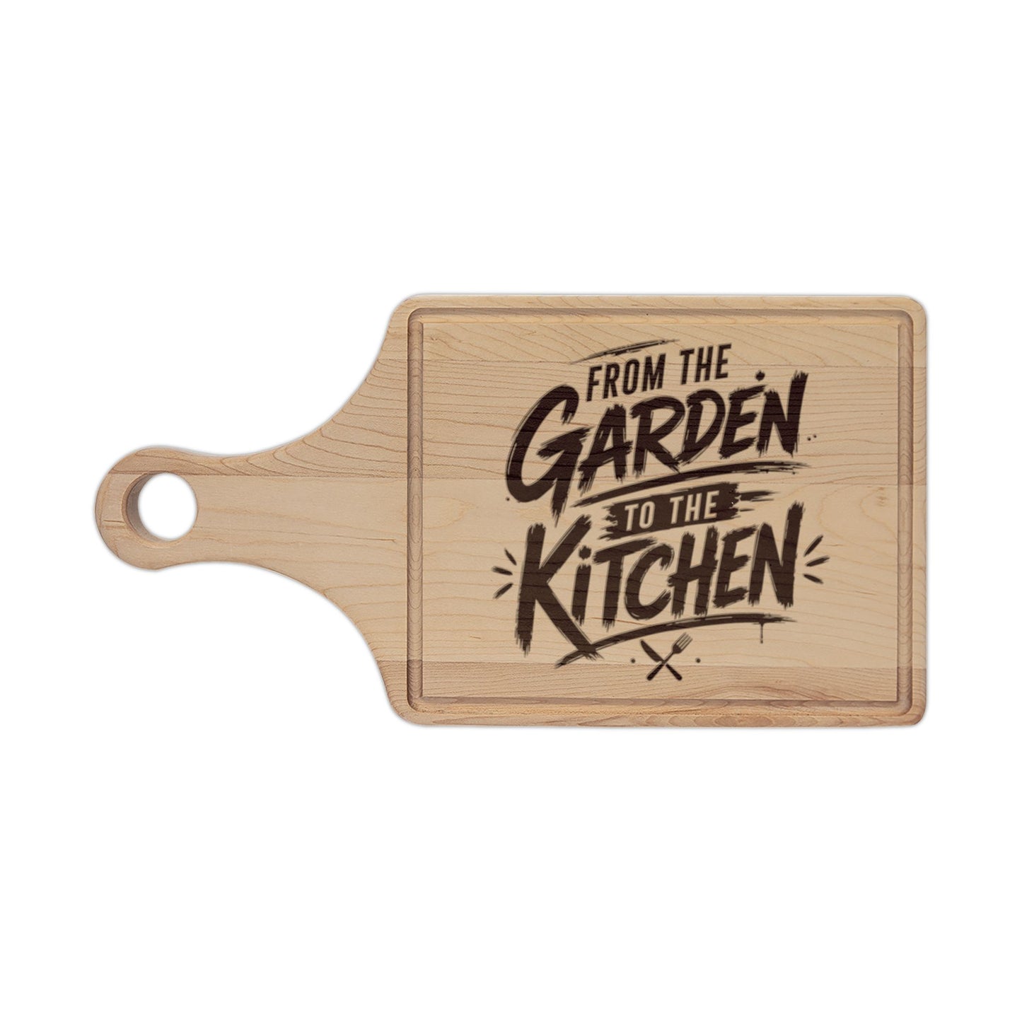 From The Garden To The Kitchen Engraved Wooden Cutting Board