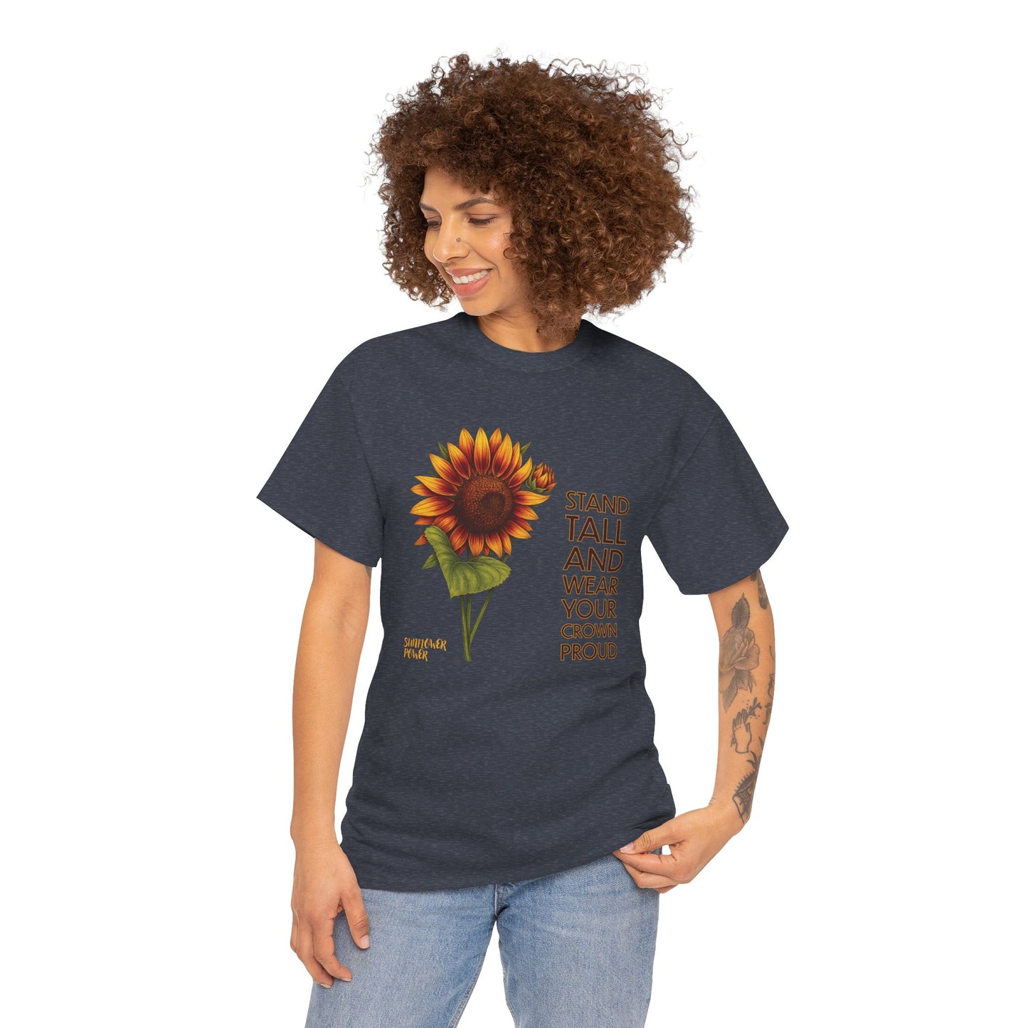 Sunflower Power Tee - Wear Your Crown Proud