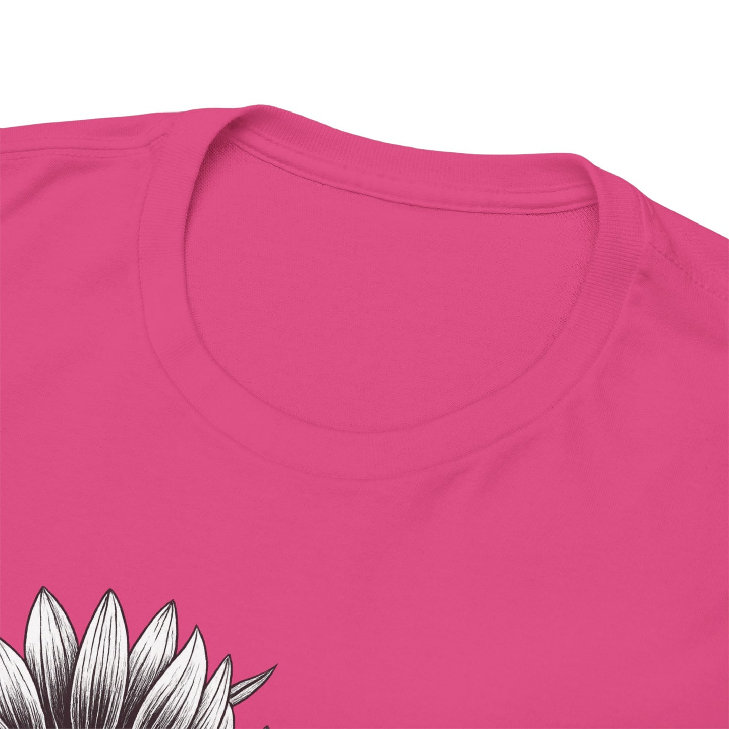 Sunflower Power Tee - Stay Rooted in Fertile Ground (Words in Black)