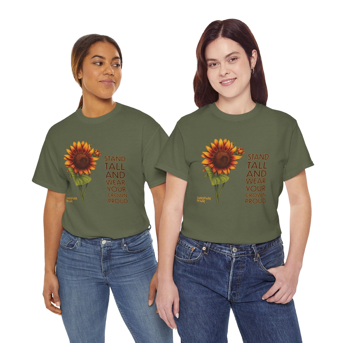 Sunflower Power Tee - Wear Your Crown Proud