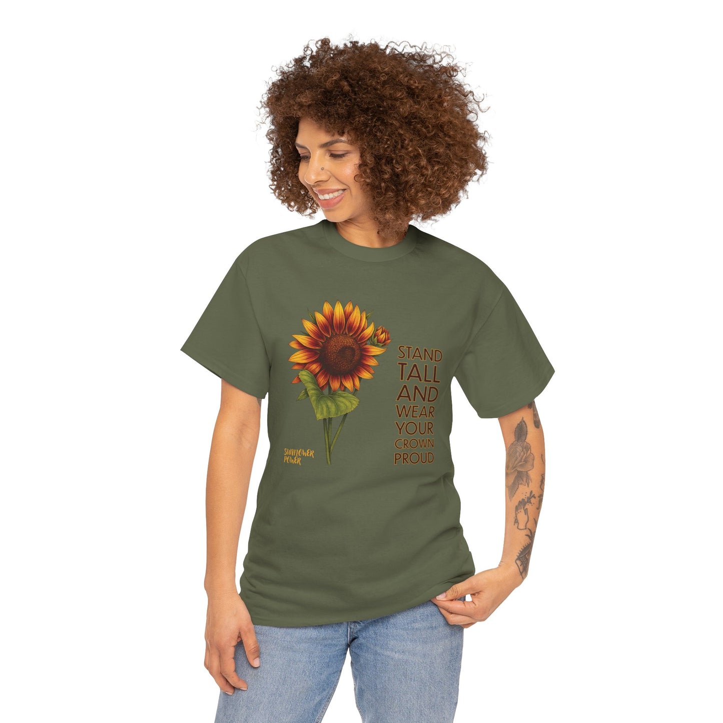 Sunflower Power Tee - Wear Your Crown Proud