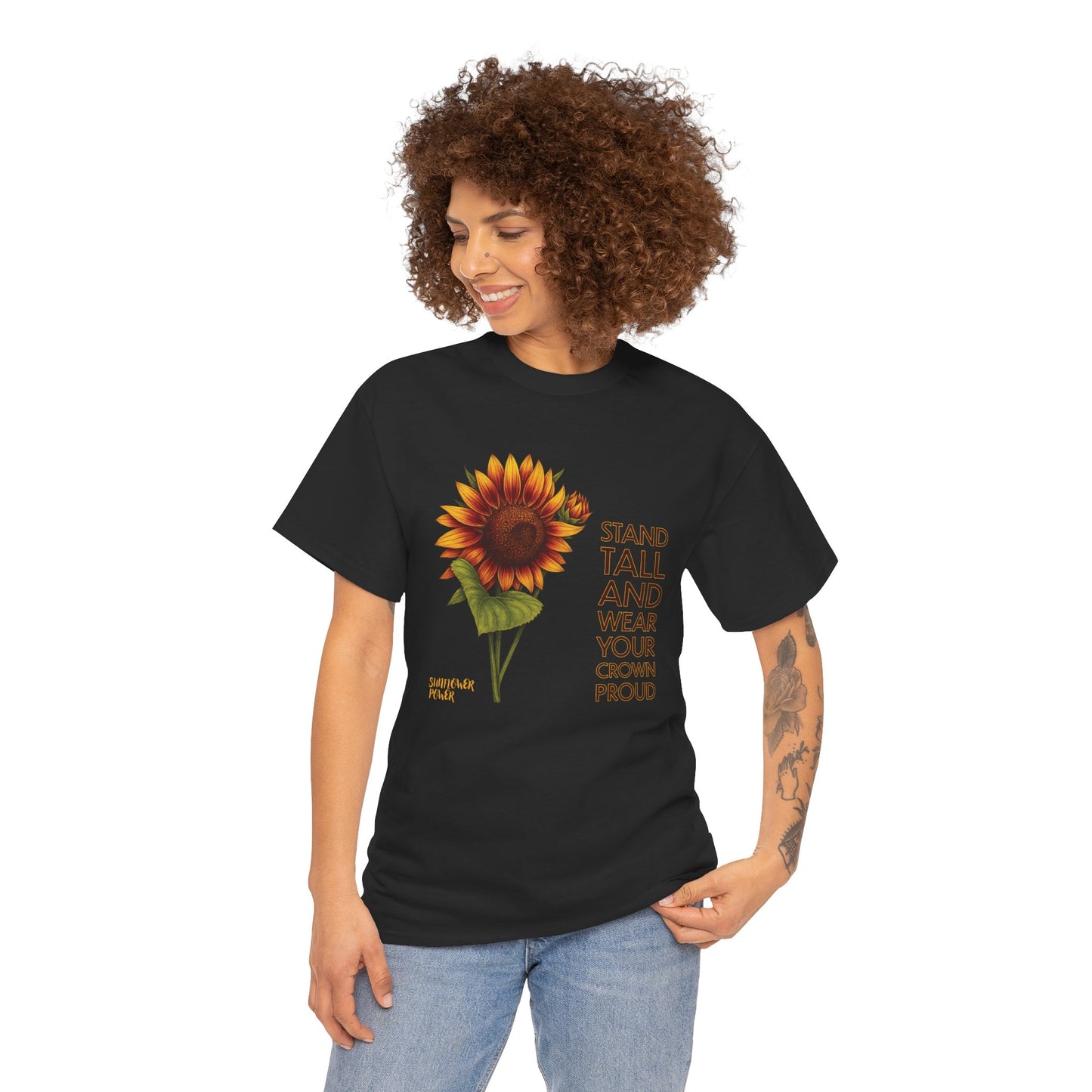 Sunflower Power Tee - Wear Your Crown Proud