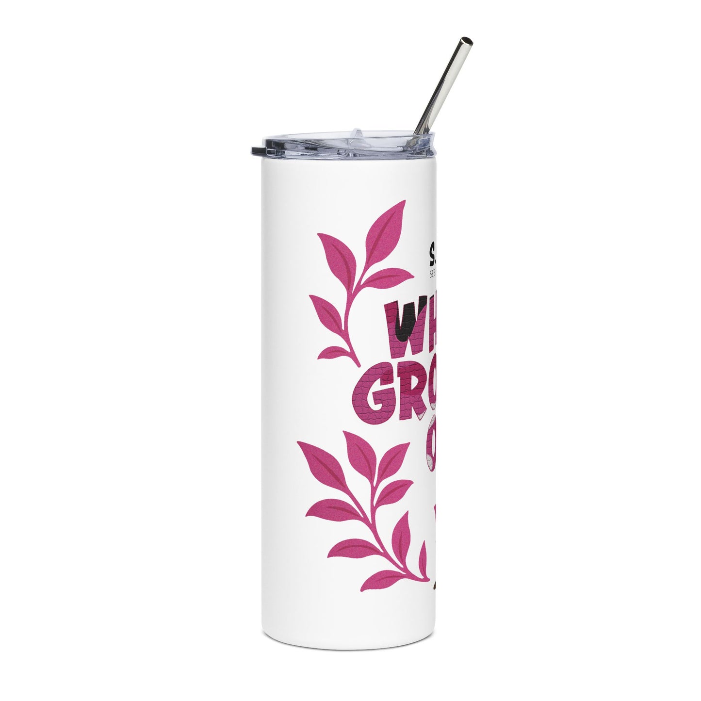 What's Growing On? - Pink Camo 20oz Tumbler