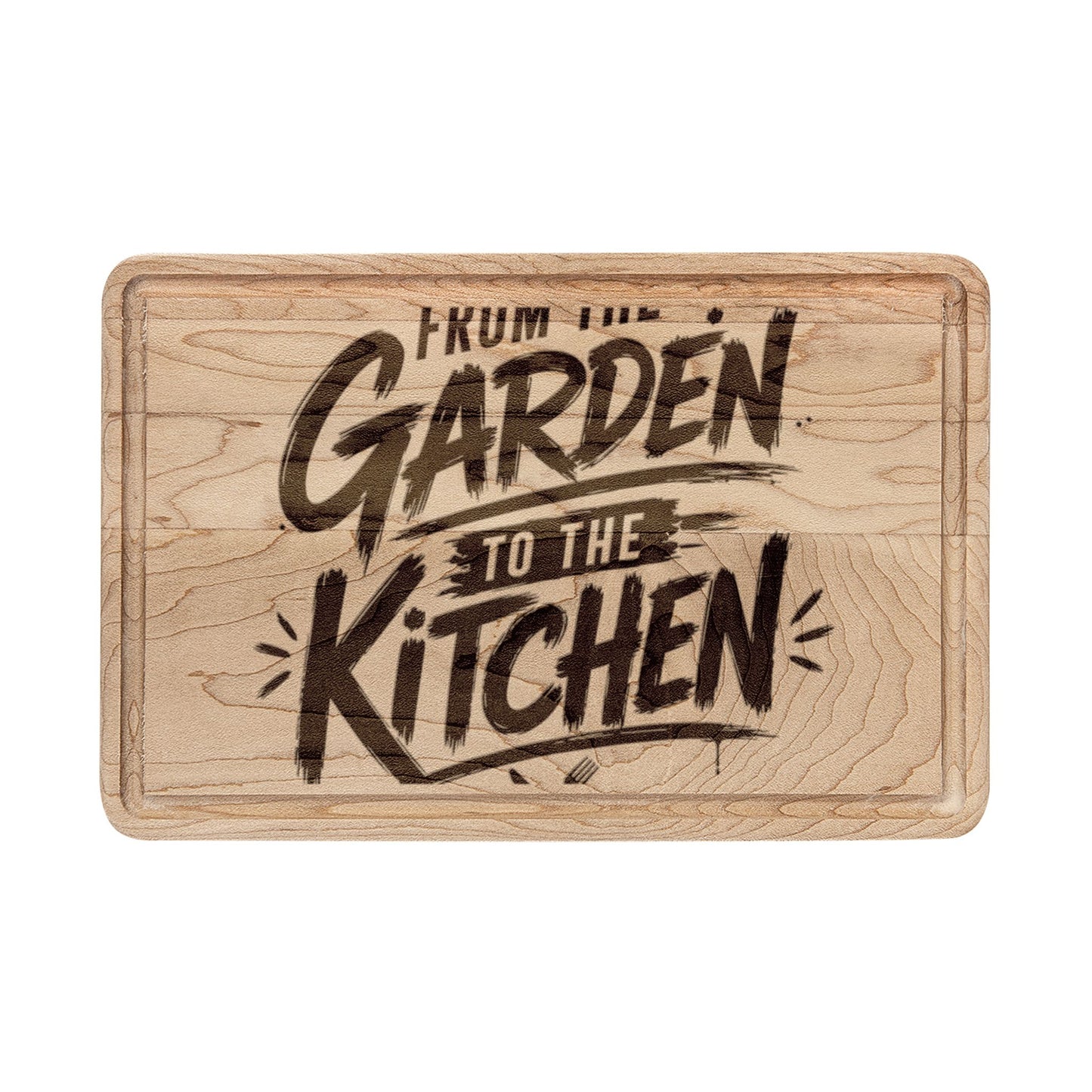 From The Garden To The Kitchen Engraved Wooden Cutting Board