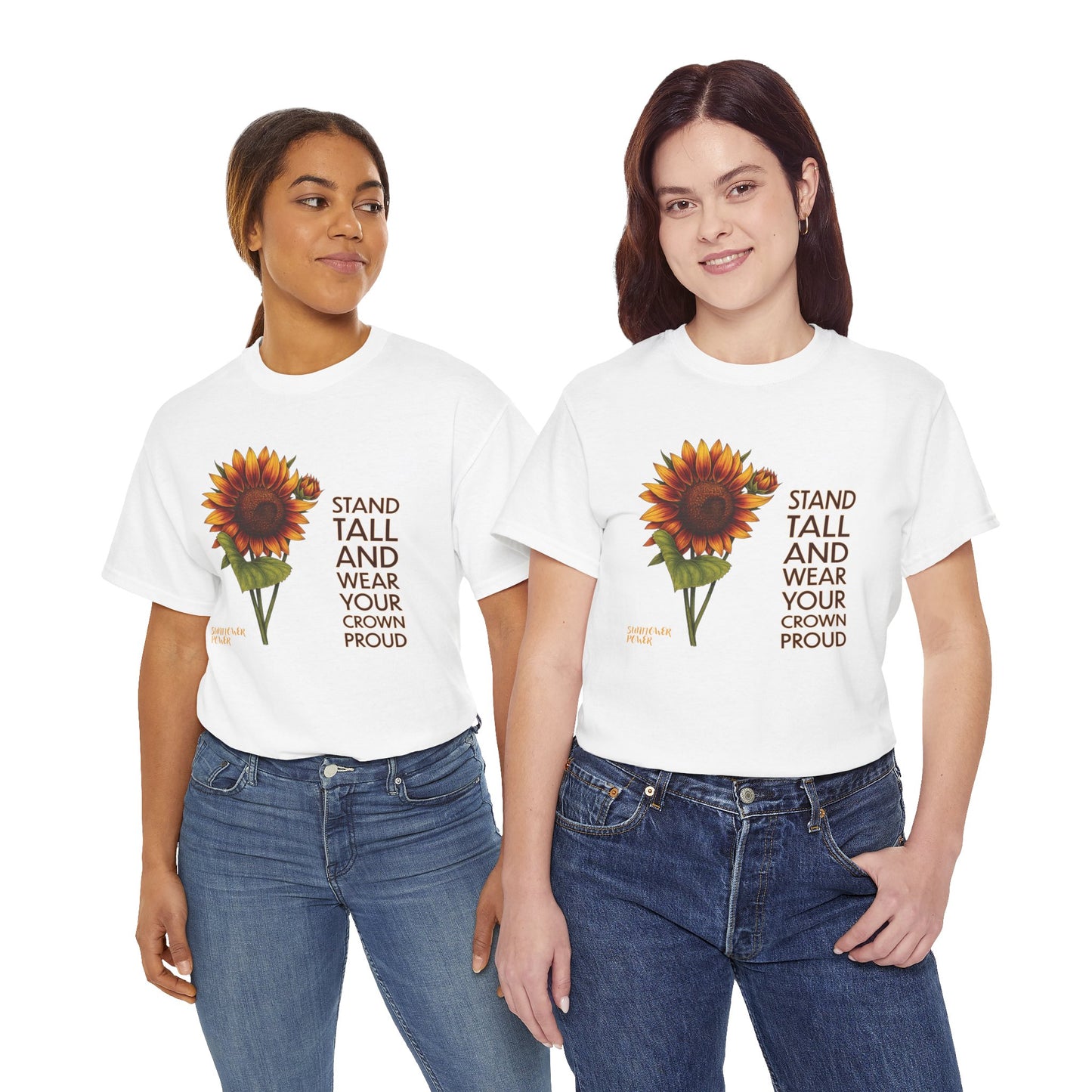 Sunflower Power Tee - Wear Your Crown Proud