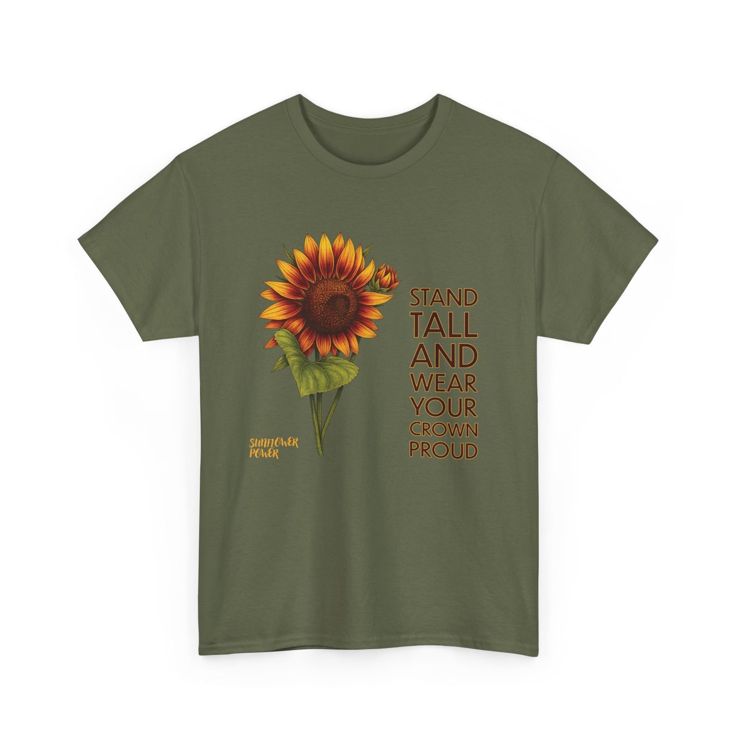Sunflower Power Tee - Wear Your Crown Proud