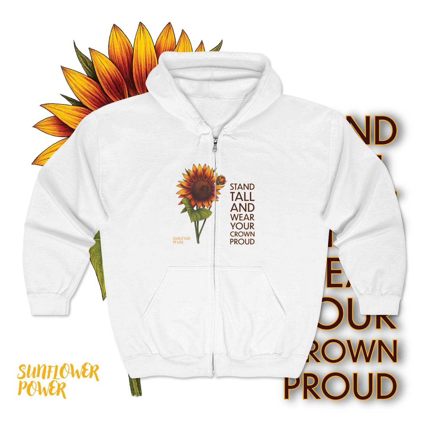 Wear Your Crown Proud - Full Zip Hoodie