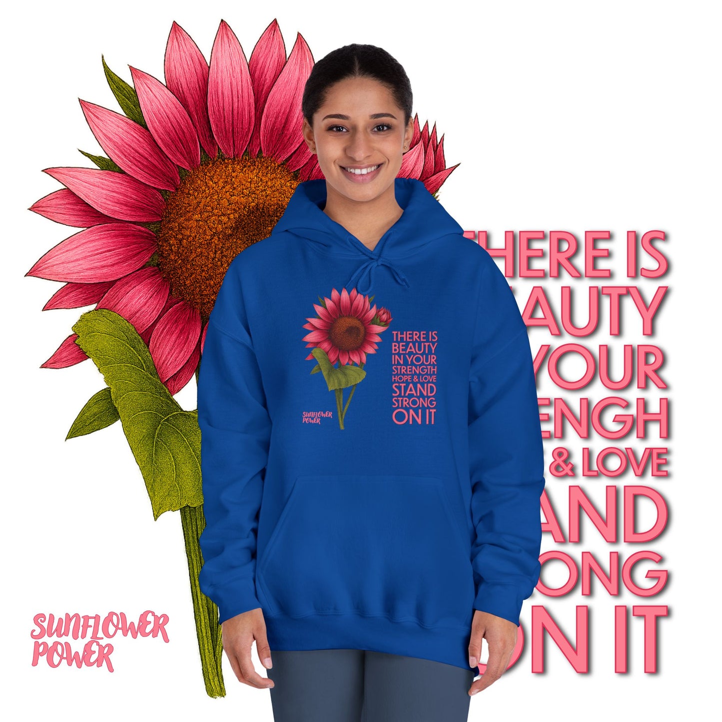 Sunflower Power Hoodie: Stand Strong On It