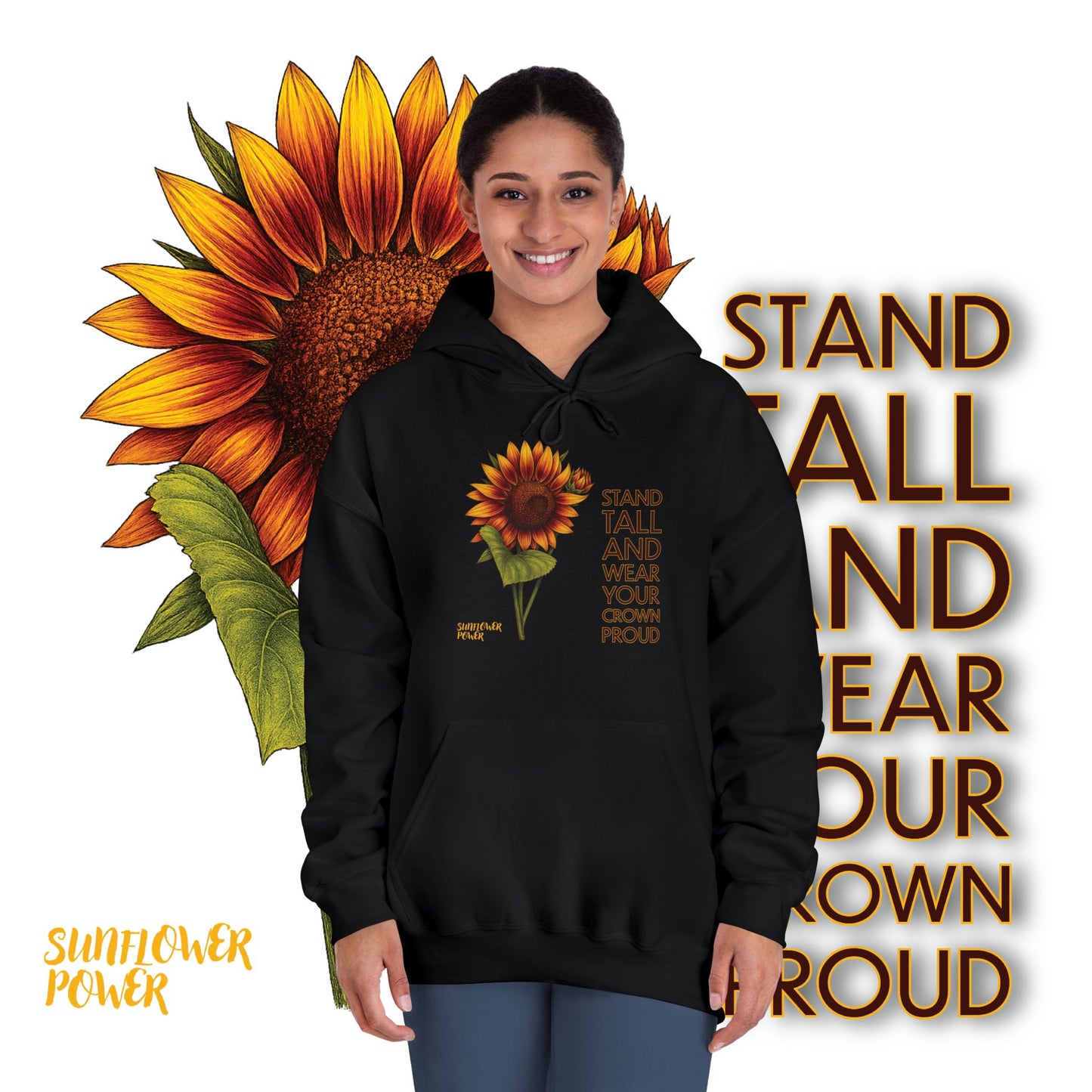 Sunflower Power Hoodie: Wear Your Crown Proud