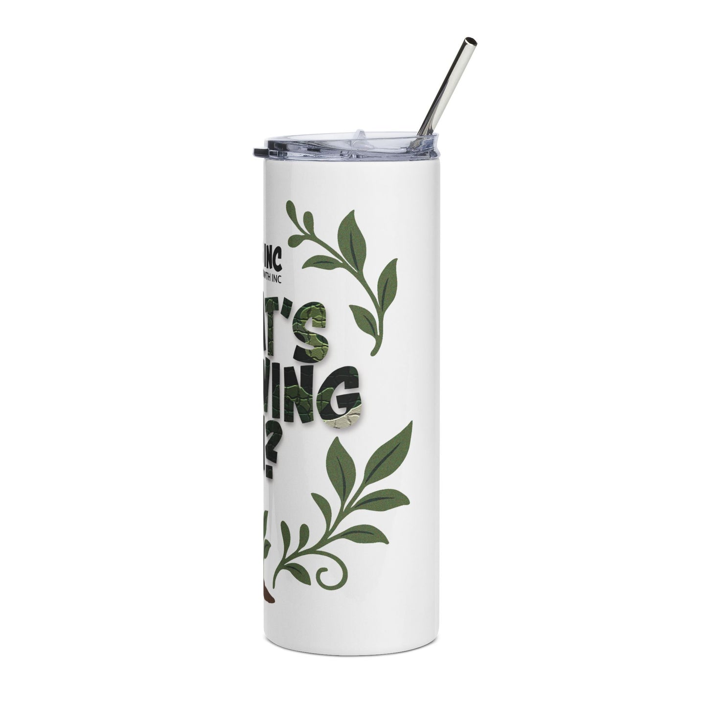 What's Growing On? - Green Camo 20oz Tumbler