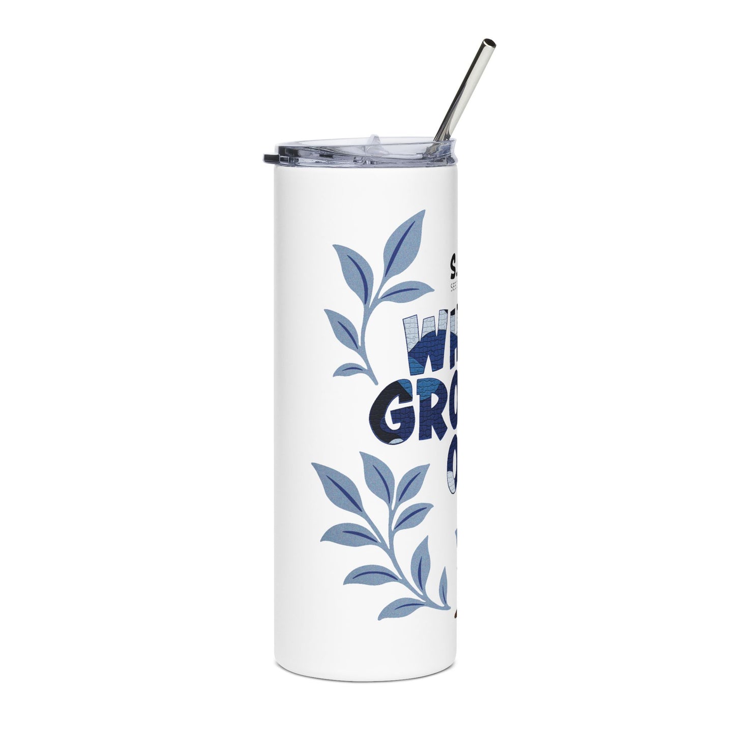 What's Growing On? - Blue Camo 20oz Tumbler