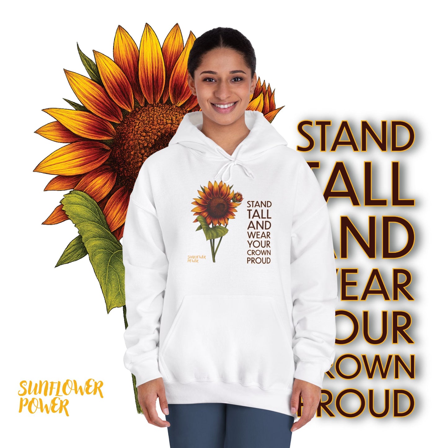 Sunflower Power Hoodie: Wear Your Crown Proud