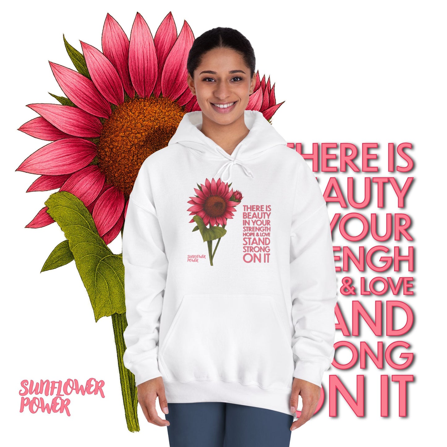 Sunflower Power Hoodie: Stand Strong On It