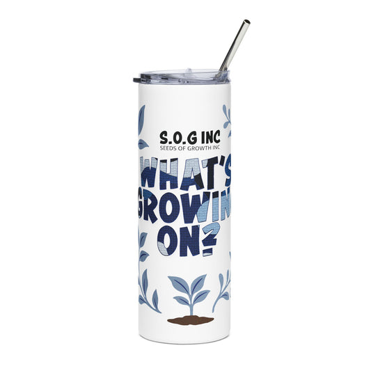 What's Growing On? - Blue Camo 20oz Tumbler