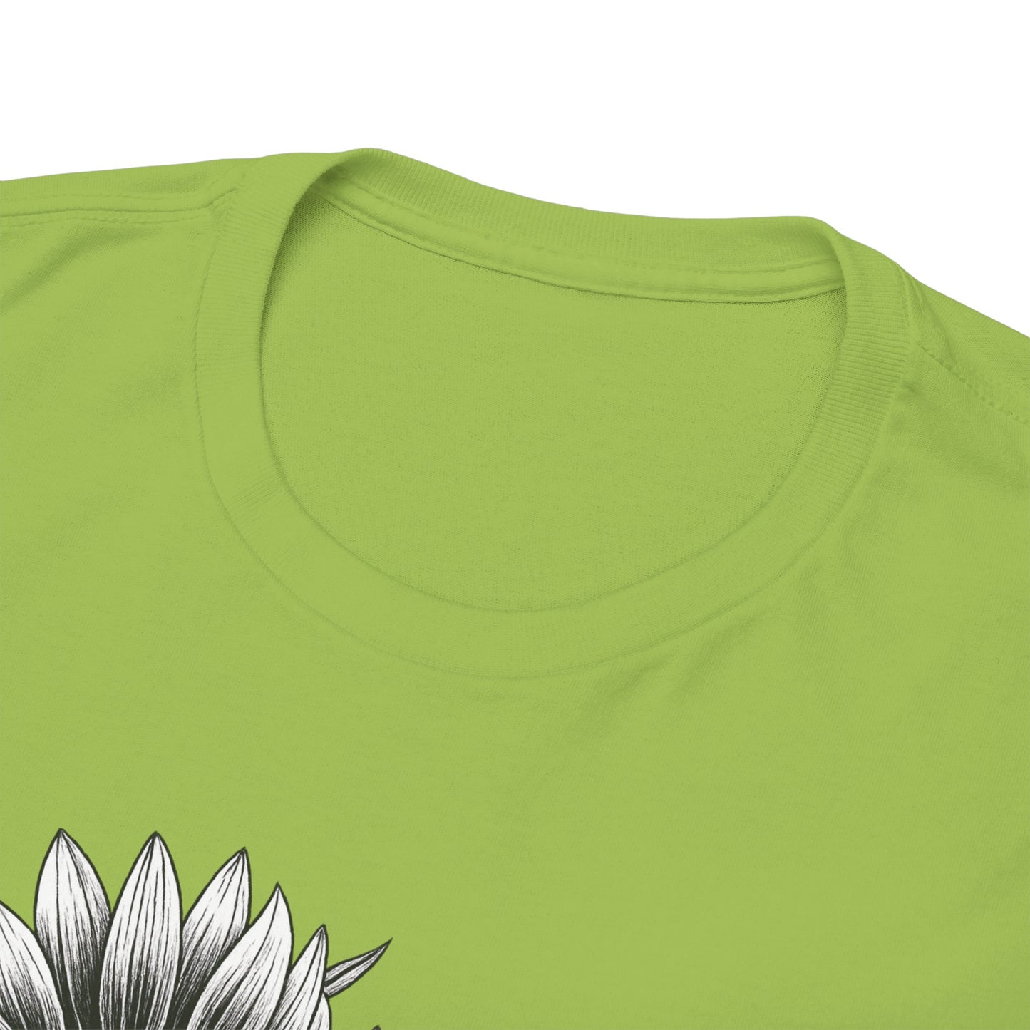 Sunflower Power Tee - Stay Rooted in Fertile Ground (Words in Black)
