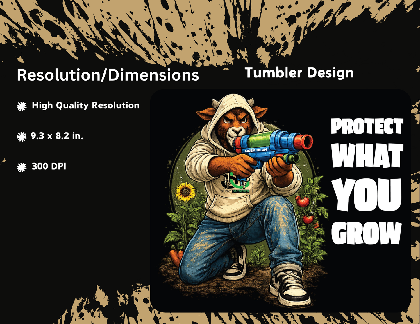 The Goat Protect What You Grow 20oz Tumbler