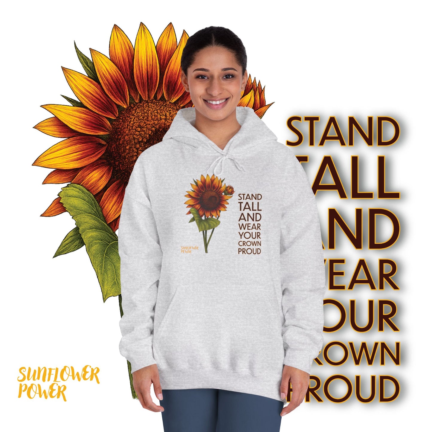 Sunflower Power Hoodie: Wear Your Crown Proud