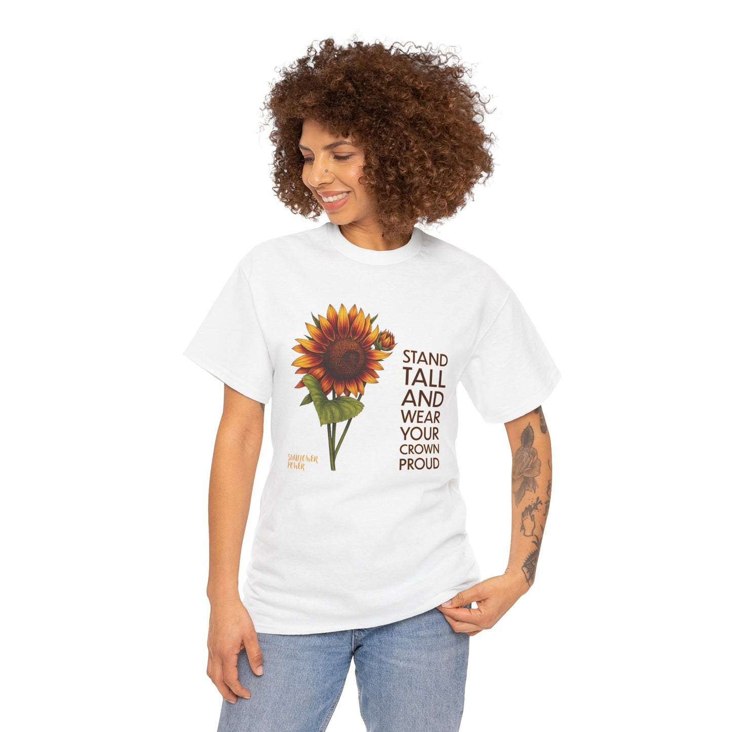 Sunflower Power Tee - Wear Your Crown Proud