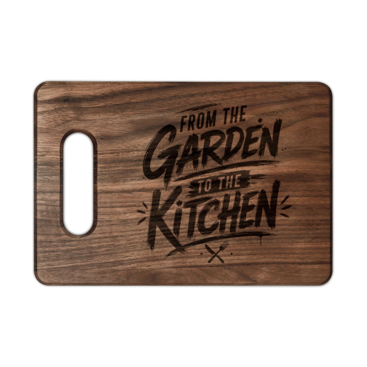 From The Garden To The Kitchen Engraved Wooden Cutting Board