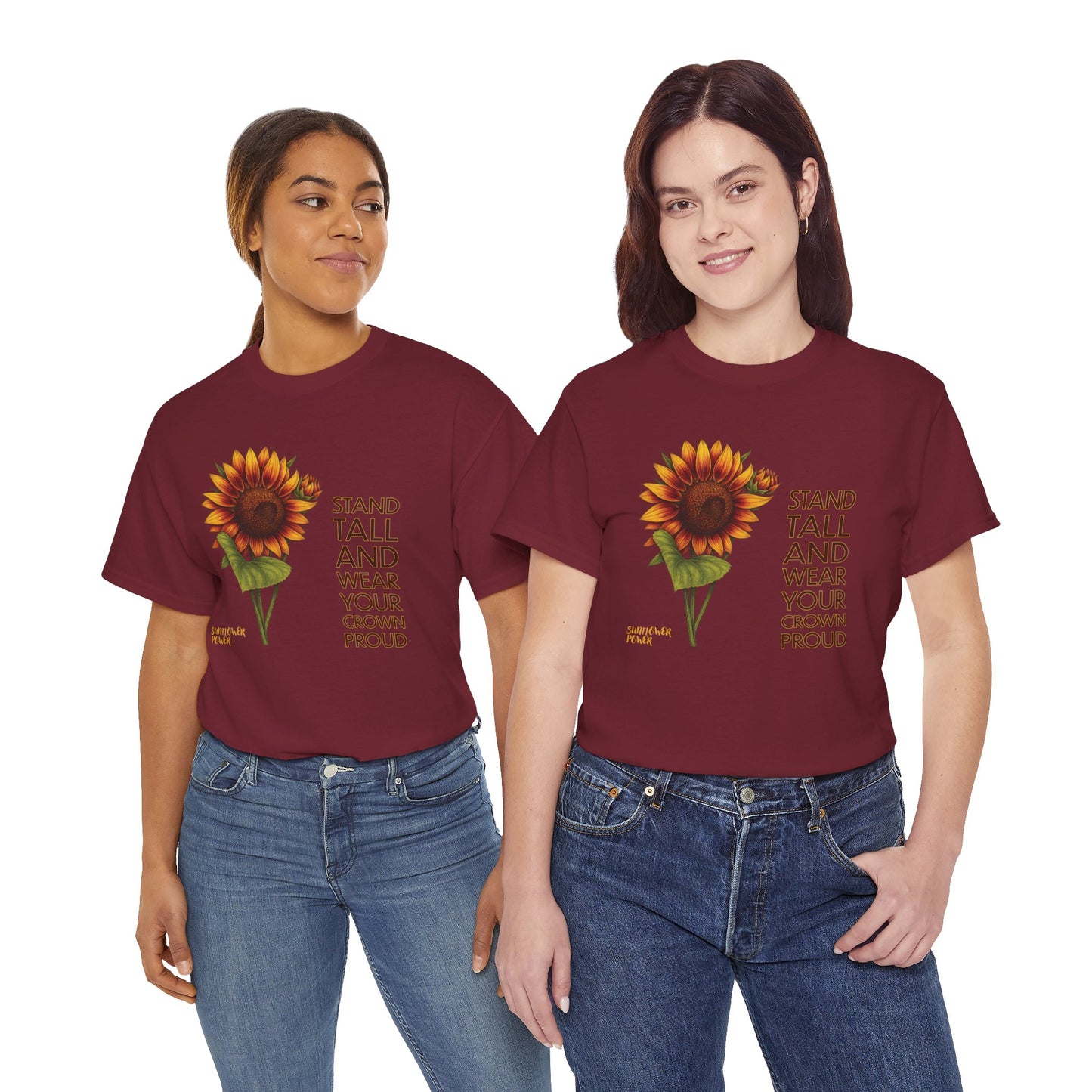 Sunflower Power Tee - Wear Your Crown Proud