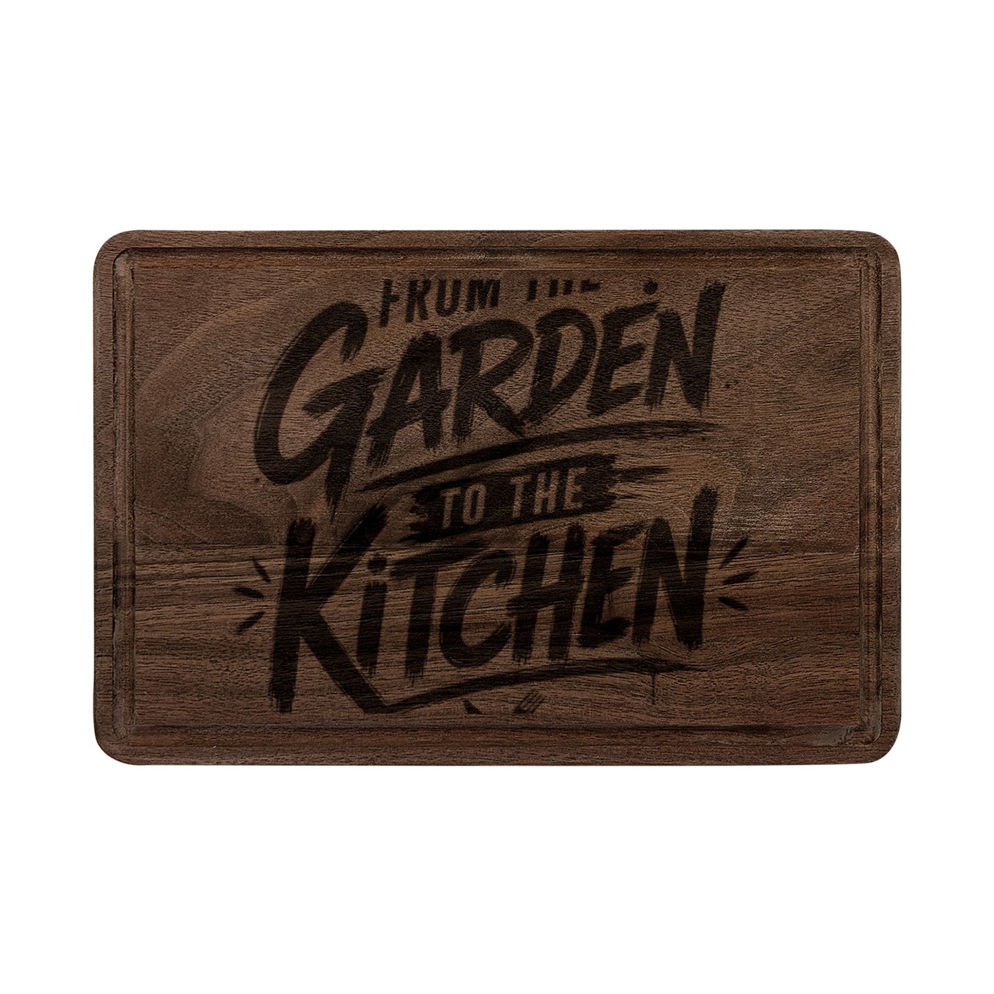 From The Garden To The Kitchen Engraved Wooden Cutting Board