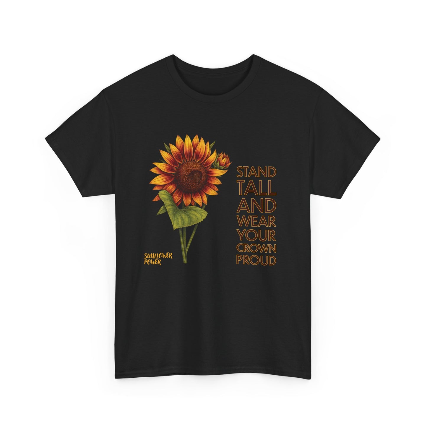Sunflower Power Tee - Wear Your Crown Proud