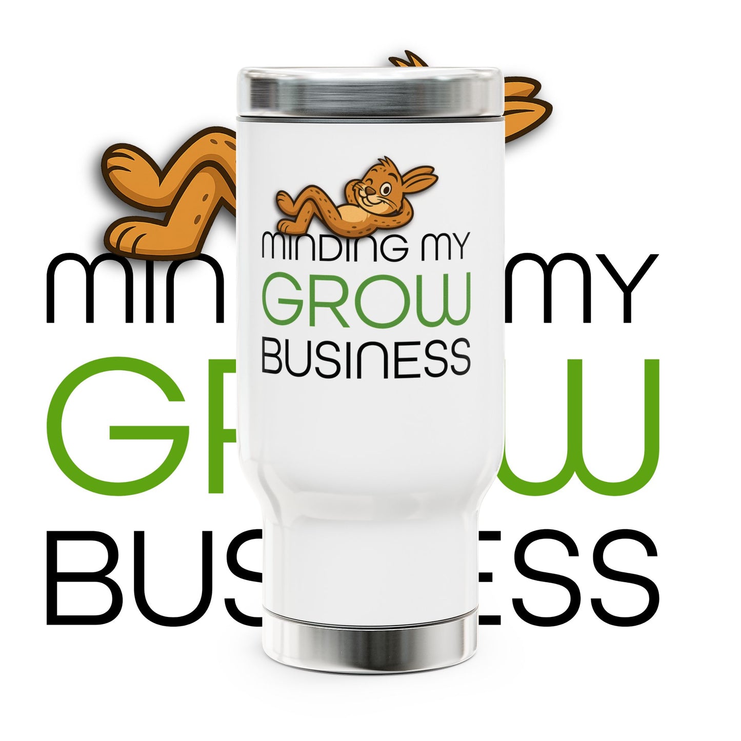 Minding My Grow Business - 14oz Travel Mug