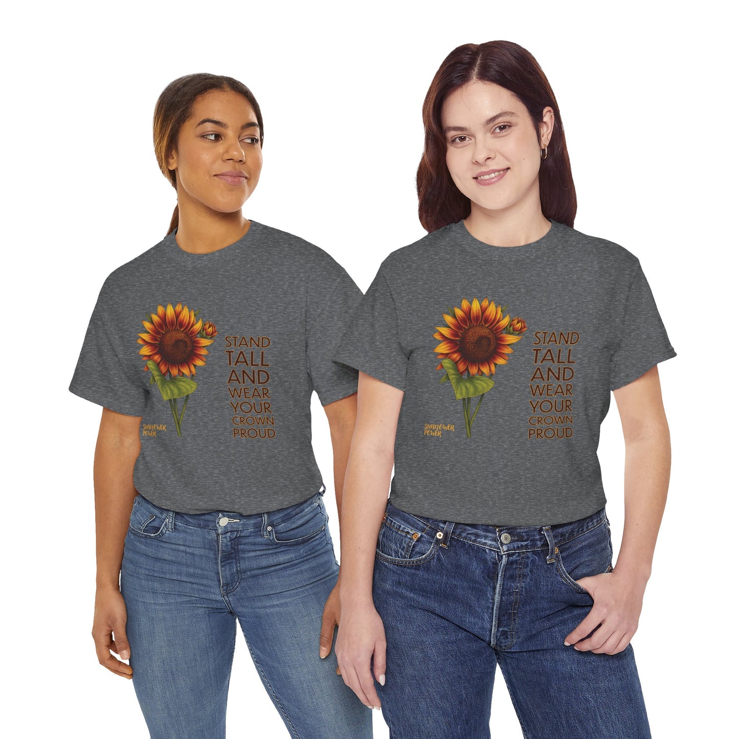 Sunflower Power Tee - Wear Your Crown Proud