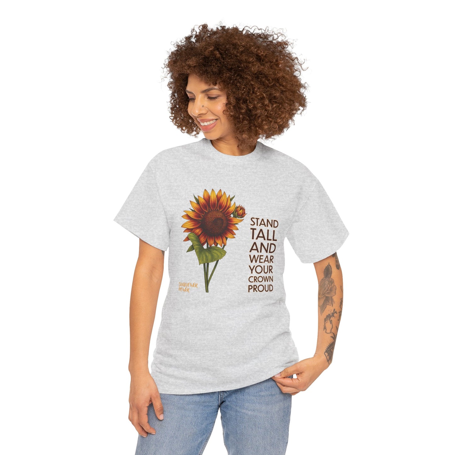 Sunflower Power Tee - Wear Your Crown Proud