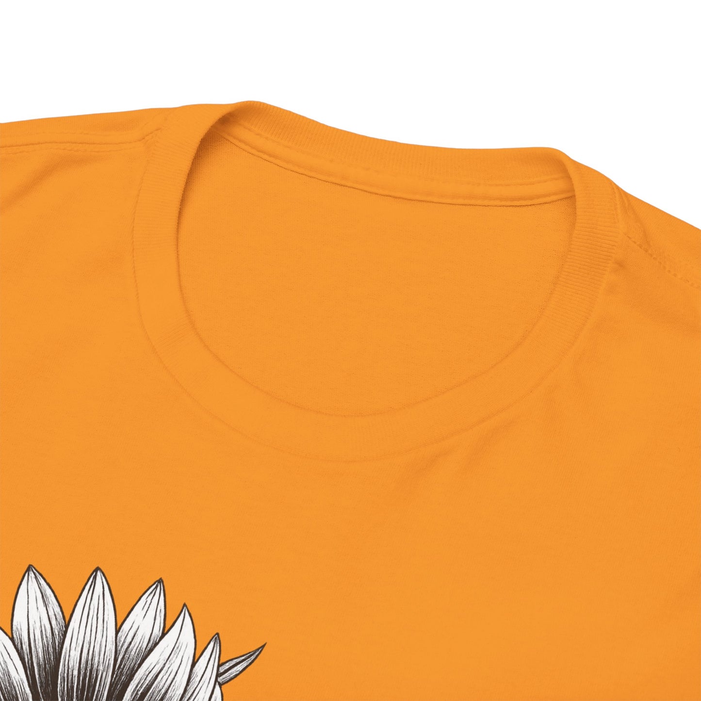 Sunflower Power Tee - Stay Rooted in Fertile Ground/Words In White
