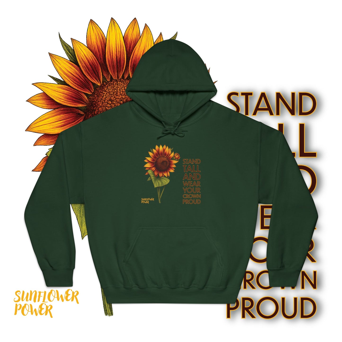 Sunflower Power Hoodie: Wear Your Crown Proud