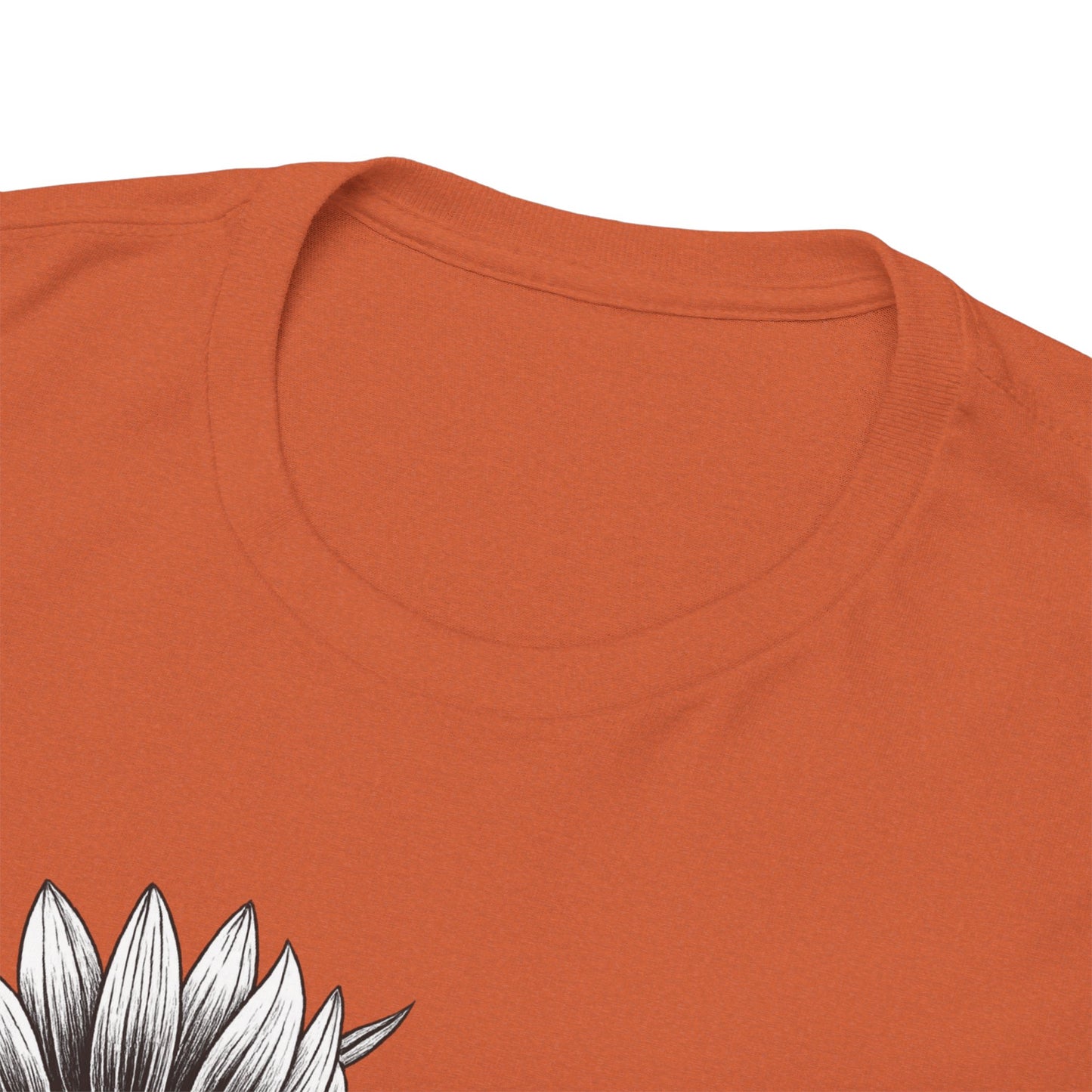 Sunflower Power Tee - Stay Rooted in Fertile Ground/Words In White