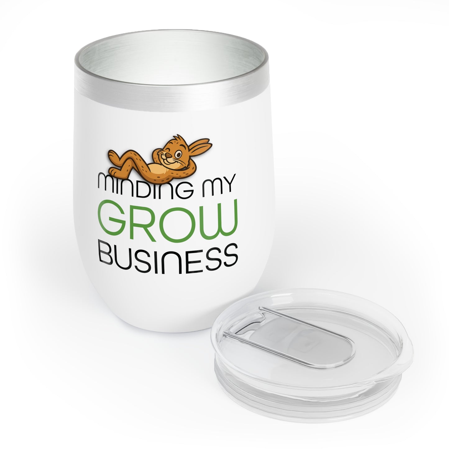 Minding My Grow Business (Nibbles) Wine Tumbler (12oz)