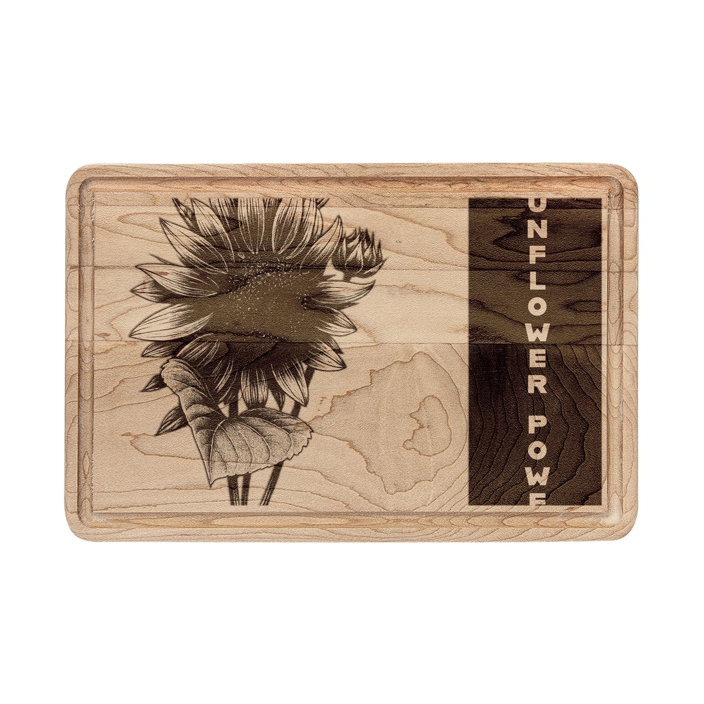 Sunflower Power Wooden Cutting Board